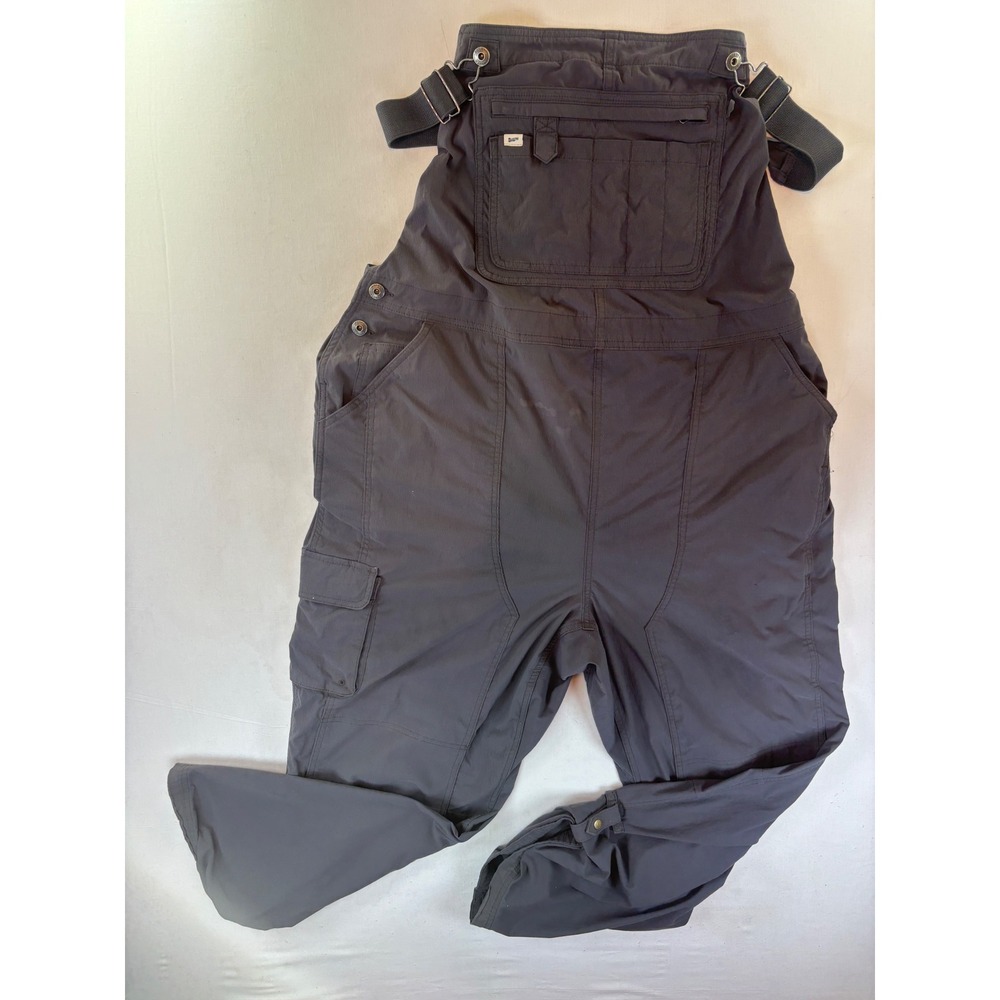 Duluth Trading Co Heirloom Gardening Bib Overalls Gray XXL x 31 Ripstop 3237-77